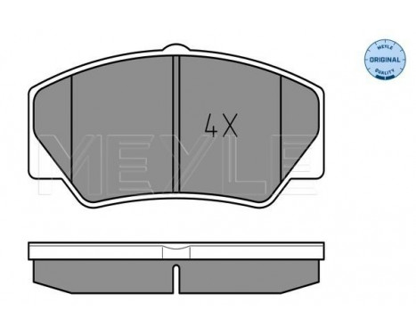 Brake Pad Set, disc brake MEYLE-ORIGINAL Quality 025 211 4117