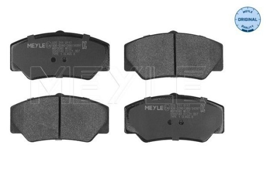 Brake Pad Set, disc brake MEYLE-ORIGINAL Quality 025 211 4117