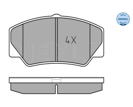 Brake Pad Set, disc brake MEYLE-ORIGINAL Quality 025 211 4117, Image 2
