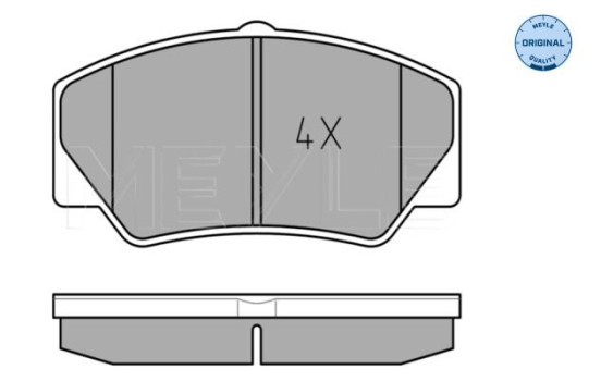Brake Pad Set, disc brake MEYLE-ORIGINAL Quality 025 211 4117, Image 2