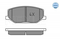 Brake Pad Set, disc brake MEYLE-ORIGINAL Quality 025 211 4215