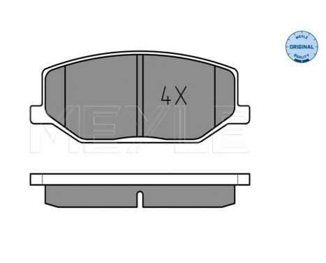 Brake Pad Set, disc brake MEYLE-ORIGINAL Quality 025 211 4215