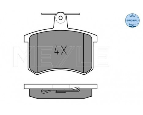 Brake Pad Set, disc brake MEYLE-ORIGINAL Quality 025 211 4416