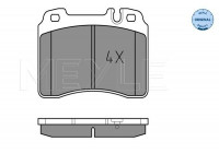 Brake Pad Set, disc brake MEYLE-ORIGINAL Quality 025 211 5317