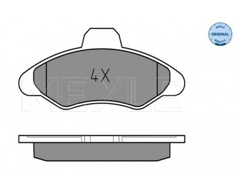 Brake Pad Set, disc brake MEYLE-ORIGINAL Quality 025 211 7118