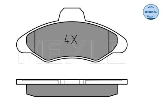 Brake Pad Set, disc brake MEYLE-ORIGINAL Quality 025 211 7118