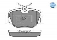 Brake Pad Set, disc brake MEYLE-ORIGINAL Quality 025 211 7317