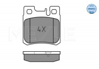 Brake Pad Set, disc brake MEYLE-ORIGINAL Quality 025 211 9715