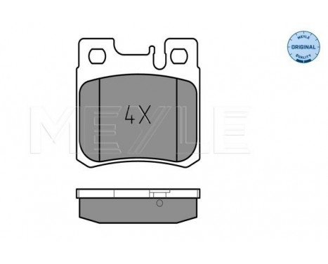 Brake Pad Set, disc brake MEYLE-ORIGINAL Quality 025 211 9715