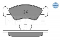 Brake Pad Set, disc brake MEYLE-ORIGINAL Quality 025 212 0217