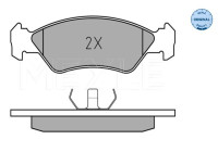 Brake Pad Set, disc brake MEYLE-ORIGINAL Quality 025 212 0217