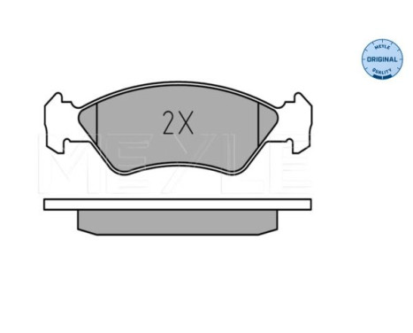 Brake Pad Set, disc brake MEYLE-ORIGINAL Quality 025 212 0217, Image 2
