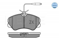 Brake Pad Set, disc brake MEYLE-ORIGINAL Quality 025 212 0519/W