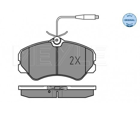 Brake Pad Set, disc brake MEYLE-ORIGINAL Quality 025 212 0519/W