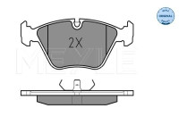 Brake Pad Set, disc brake MEYLE-ORIGINAL Quality 025 212 1118