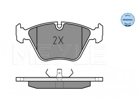 Brake Pad Set, disc brake MEYLE-ORIGINAL Quality 025 212 1118