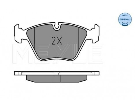 Brake Pad Set, disc brake MEYLE-ORIGINAL Quality 025 212 1118, Image 2