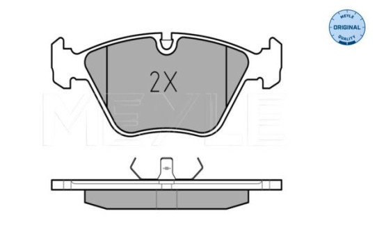 Brake Pad Set, disc brake MEYLE-ORIGINAL Quality 025 212 1118, Image 2