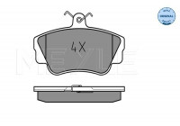 Brake Pad Set, disc brake MEYLE-ORIGINAL Quality 025 212 1717