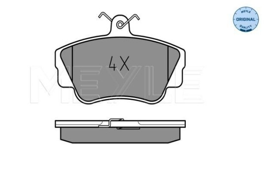 Brake Pad Set, disc brake MEYLE-ORIGINAL Quality 025 212 1717