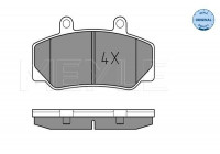 Brake Pad Set, disc brake MEYLE-ORIGINAL Quality 025 212 3316