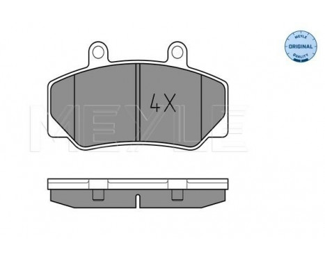 Brake Pad Set, disc brake MEYLE-ORIGINAL Quality 025 212 3316