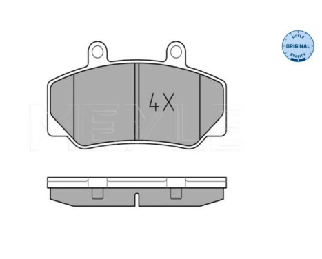 Brake Pad Set, disc brake MEYLE-ORIGINAL Quality 025 212 3316, Image 2