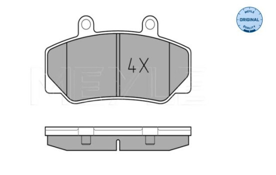 Brake Pad Set, disc brake MEYLE-ORIGINAL Quality 025 212 3316, Image 2