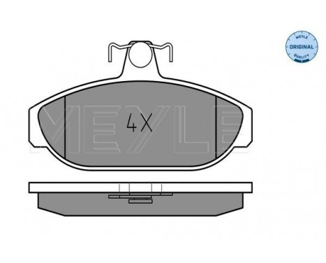 Brake Pad Set, disc brake MEYLE-ORIGINAL Quality 025 212 6617