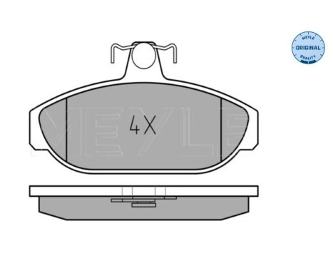 Brake Pad Set, disc brake MEYLE-ORIGINAL Quality 025 212 6617, Image 2