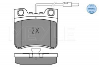 Brake Pad Set, disc brake MEYLE-ORIGINAL Quality 025 212 6717/W