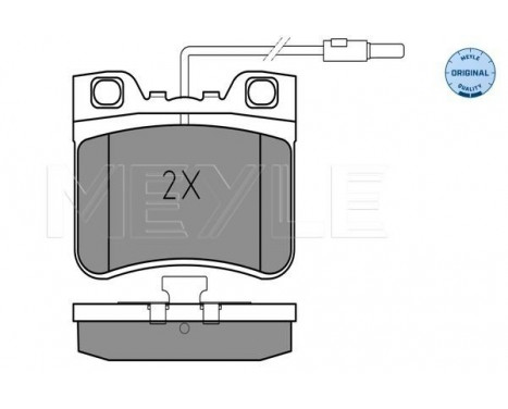 Brake Pad Set, disc brake MEYLE-ORIGINAL Quality 025 212 6717/W