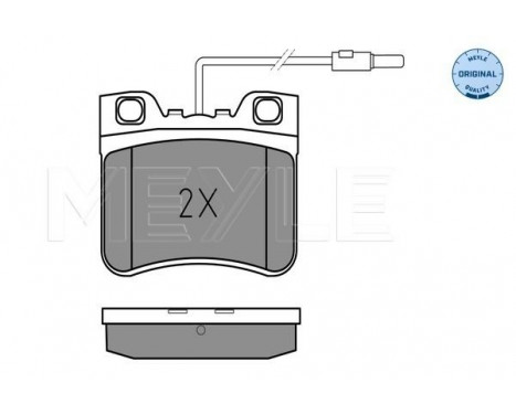 Brake Pad Set, disc brake MEYLE-ORIGINAL Quality 025 212 6717/W, Image 2