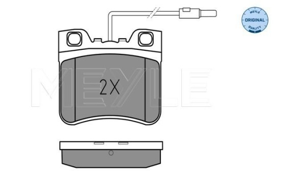 Brake Pad Set, disc brake MEYLE-ORIGINAL Quality 025 212 6717/W, Image 2