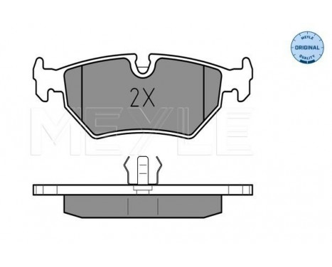 Brake Pad Set, disc brake MEYLE-ORIGINAL Quality 025 212 7517