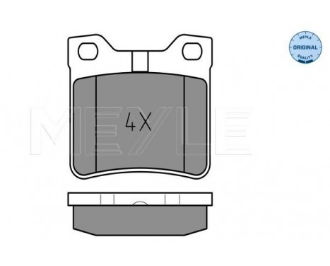 Brake Pad Set, disc brake MEYLE-ORIGINAL Quality 025 212 7817/W