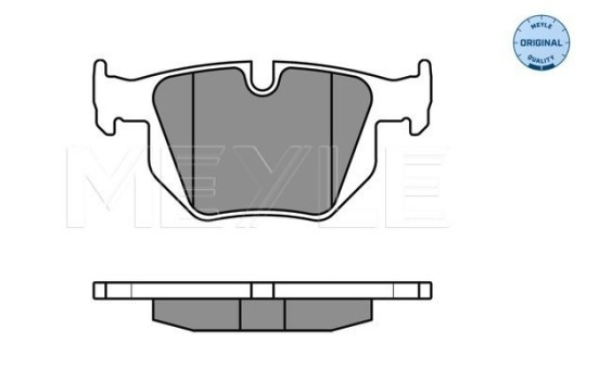 Brake Pad Set, disc brake MEYLE-ORIGINAL Quality 025 212 8217