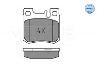 Brake Pad Set, disc brake MEYLE-ORIGINAL Quality 025 213 0115