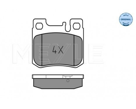 Brake Pad Set, disc brake MEYLE-ORIGINAL Quality 025 213 0115