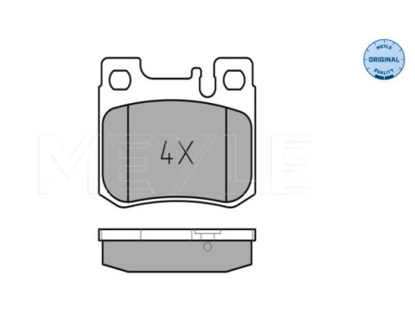 Brake Pad Set, disc brake MEYLE-ORIGINAL Quality 025 213 0115, Image 2