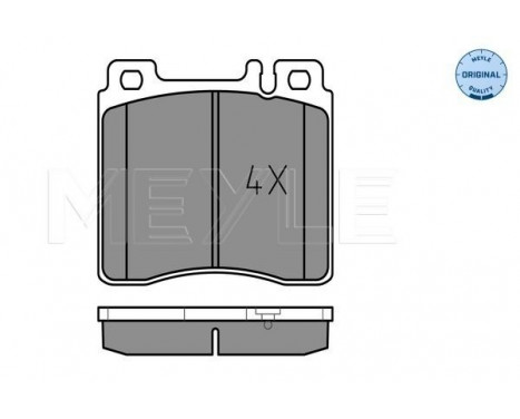 Brake Pad Set, disc brake MEYLE-ORIGINAL Quality 025 213 0318