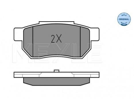 Brake Pad Set, disc brake MEYLE-ORIGINAL Quality 025 213 1313/W, Image 2