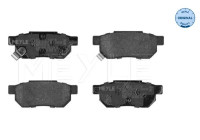 Brake Pad Set, disc brake MEYLE-ORIGINAL Quality 025 213 1313/W