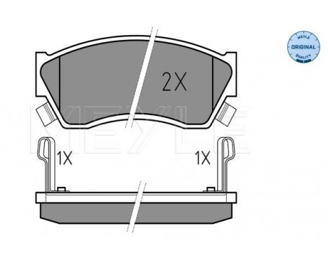 Brake Pad Set, disc brake MEYLE-ORIGINAL Quality 025 213 3314/W, Image 2