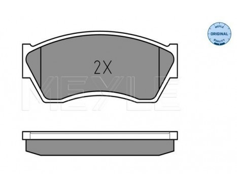 Brake Pad Set, disc brake MEYLE-ORIGINAL Quality 025 213 3314/W, Image 3