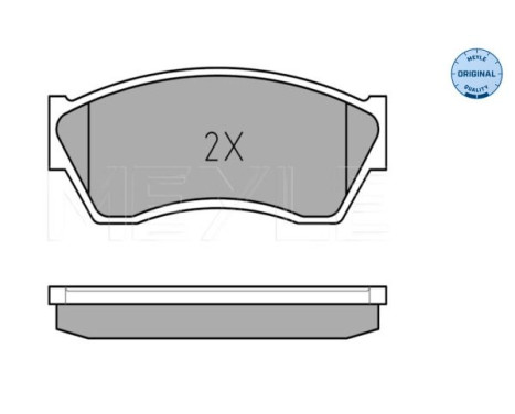 Brake Pad Set, disc brake MEYLE-ORIGINAL Quality 025 213 3314/W, Image 4