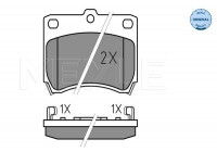 Brake Pad Set, disc brake MEYLE-ORIGINAL Quality 025 213 5514/W