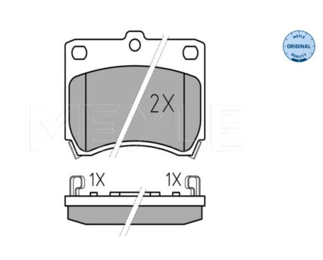 Brake Pad Set, disc brake MEYLE-ORIGINAL Quality 025 213 5514/W, Image 2