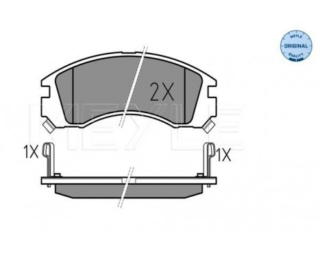 Brake Pad Set, disc brake MEYLE-ORIGINAL Quality 025 213 6315/W