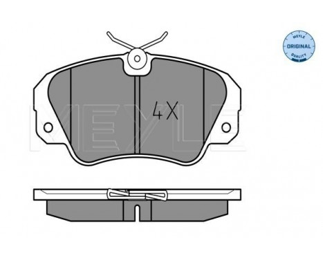 Brake Pad Set, disc brake MEYLE-ORIGINAL Quality 025 213 6819